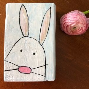 Folk Art Bunny Rabbit - In Acrylic